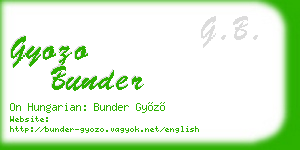 gyozo bunder business card